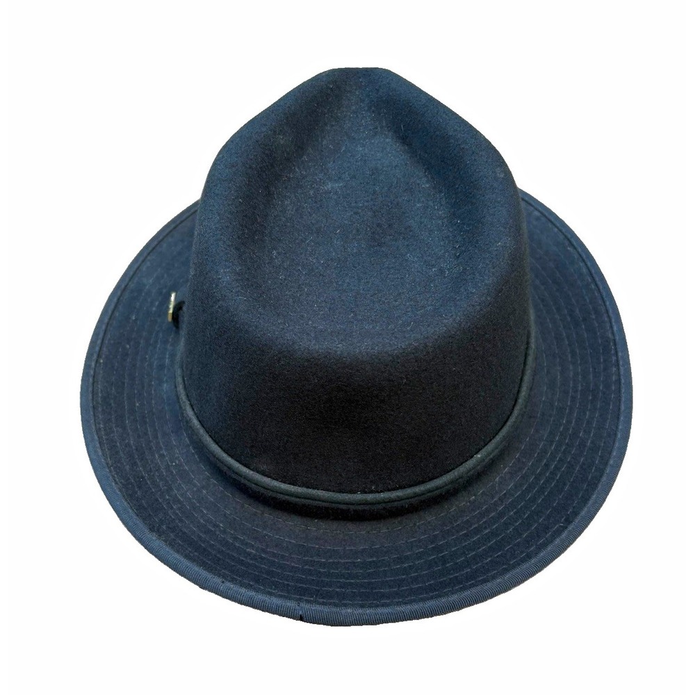 Scala Classics Black Solid Men's Fedora Hat Size L
